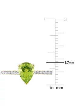 Deals 🤩 Pear Shape Peridot and 1/7 CT TW Diamond Ring in 14k Yellow Gold by Belk & Co. 🧨 9 Deals 🤩 Pear Shape Peridot and 1/7 CT TW Diamond Ring in 14k Yellow Gold by Belk & Co. 🧨 -DealsBelk & Co. Store Belk 14990