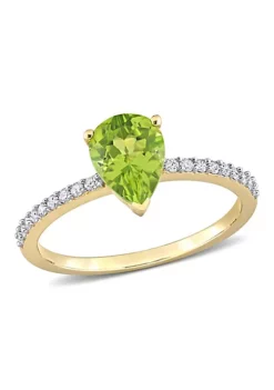 Deals 🤩 Pear Shape Peridot and 1/7 CT TW Diamond Ring in 14k Yellow Gold by Belk & Co. 🧨 11 Deals 🤩 Pear Shape Peridot and 1/7 CT TW Diamond Ring in 14k Yellow Gold by Belk & Co. 🧨 -DealsBelk & Co. Store Belk 14992