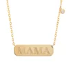 Best reviews of 🤩 Diamond Accent Mama Necklace in 10K Yellow Gold by Belk & Co. ❤️