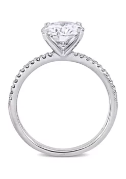 Best reviews of 😀 Lab Created 2 ct. t.w. Moissanite, 1/10 ct. t.w. Diamond Engagement Ring in 14k White Gold by Belk & Co. 💯 -DealsBelk & Co. Store Belk 1501