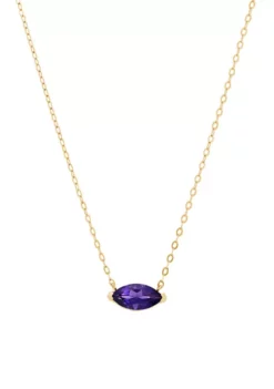 Best Sale 👏 7/8 ct. t.w. Amethyst Pendant Necklace in 10k Gold by Belk & Co. 👏