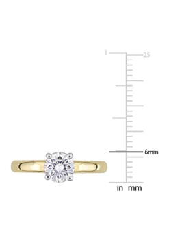 Brand new 👍 Lab Created 3/4 ct. t.w. Moissanite Solitaire Ring in 14k Yellow Gold by Belk & Co. 🧨 -DealsBelk & Co. Store Belk 15018