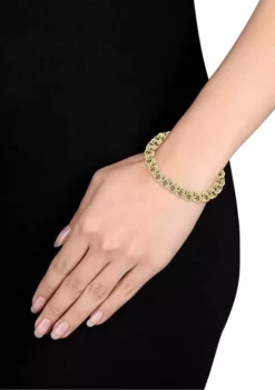 Best deal ✔️ Triple Link Bracelet in 14k Yellow Gold (8 in Length ) by Belk & Co. 🤩 -DealsBelk & Co. Store Belk 15042