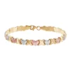 Top 10 👏 X & Heart Stampato Bracelet in 10K Yellow, White & Rose Gold by Belk & Co. 🔔