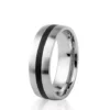 Top 10 🔥 Men's Stainless Steel Ring with Black Resin Stripe by Belk & Co. 😍