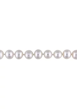 Coupon ✨ 7-7.5MM Cultured Freshwater Pearl 16" Strand Necklace with Sterling Silver Clasp by Belk & Co. 🌟 -DealsBelk & Co. Store Belk 15056