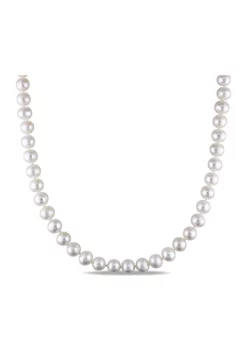 Coupon ✨ 7-7.5MM Cultured Freshwater Pearl 16" Strand Necklace with Sterling Silver Clasp by Belk & Co. 🌟 -DealsBelk & Co. Store Belk 15057