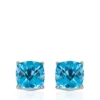 Cheap 😍 14k White Gold 8mm Blue Topaz Stud Earrings by Belk & Co. ⌛