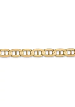 Cheapest 💯 Mens 14K Yellow Gold 5.25 Millimeter Lobster Clasp Chain Bracelet by Belk & Co. 😀 -DealsBelk & Co. Store Belk 15093