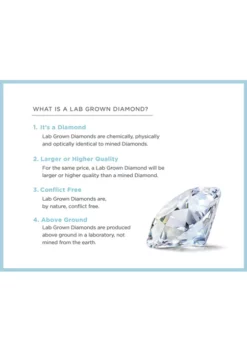 Hot Sale 🧨 Grown With Love 1/3 ct. t.w. Lab Created Diamond Pendant with 18 Inch Rope Chain in 10K White Gold by Belk & Co. ✨ -DealsBelk & Co. Store Belk 15127