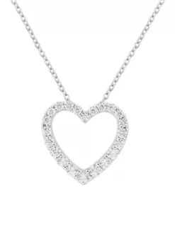 Hot Sale 🧨 Grown With Love 1/3 ct. t.w. Lab Created Diamond Pendant with 18 Inch Rope Chain in 10K White Gold by Belk & Co. ✨ -DealsBelk & Co. Store Belk 15128