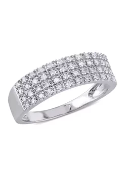 Best Pirce 🔔 1/4 ct. t.w. Diamond Anniversary Band In Sterling Silver by Belk & Co. 🛒