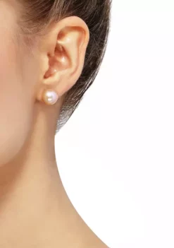 Best Pirce 🥰 Ming Pearl Earrings in Sterling Sliver by Belk & Co. 🌟 -DealsBelk & Co. Store Belk 15142