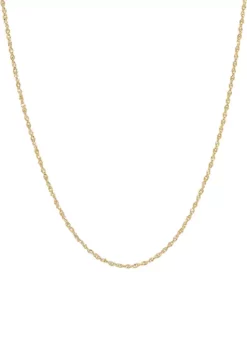 Deals ⭐ 1.15 Millimeter Perfectina Solid Chain in 14K Yellow Gold by Belk & Co. ⌛