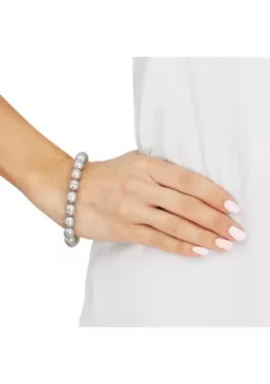 Hot Sale 🤩 Gray Ringed Oval Pearl Jewelry Set in Sterling Silver by Belk & Co. 😀 -DealsBelk & Co. Store Belk 15191