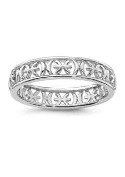 Hot Sale ⭐ Sterling Silver Stackable Expressions Pisces Zodiac Ring by Belk & Co. ❤️ -DealsBelk & Co. Store Belk 15199