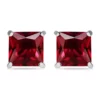 Cheap 🎉 3.75 ct. t.w. Garnet Stud Earrings, Sterling Silver by Belk & Co. 🔥