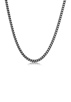 Wholesale 🧨 Stainless Steel 4 Millimeter Foxtail Chain Necklace with Push Lock, 22 Inch by Belk & Co. 🛒