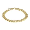 Promo 🎉 Stainless Steel 10 Millimeter Cuban Chain Bracelet with Gold Tone Ion Plating, 9 Inch by Belk & Co. 😀