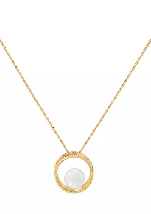 Hot Sale ๐ 1/10 ct. t.w. Diamond and 4.5 ct. t.w. Freshwater Pearl Pendant Necklace in 14K Yellow Gold by Belk & Co. ๐คฉ 4 Hot Sale ๐ 1/10 ct. t.w. Diamond and 4.5 ct. t.w. Freshwater Pearl Pendant Necklace in 14K Yellow Gold by Belk & Co. ๐คฉ - Image 4