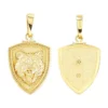 Buy 🌟 Men's Shield With Lion Head Pendant in 10K Yellow Gold by Belk & Co. 🔥