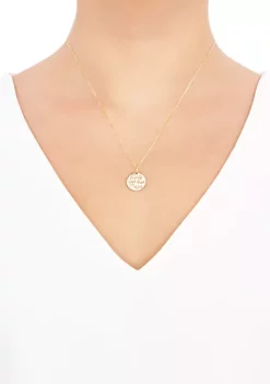 Coupon 🧨 Magic Disc Necklace in 10K Yellow Gold by Belk & Co. ❤️ -DealsBelk & Co. Store Belk 15320