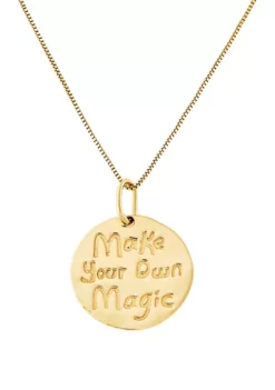 Coupon 🧨 Magic Disc Necklace in 10K Yellow Gold by Belk & Co. ❤️ -DealsBelk & Co. Store Belk 15321