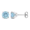 Flash Sale 🎁 3 CT TGW Sky Blue Topaz Solitaire Stud Earrings in Sterling Silver by Belk & Co. 🔔