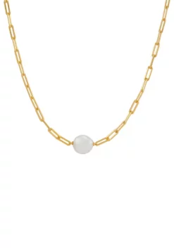 Coupon 😉 Freshwater Pearl Necklace in Gold Over Silver by Belk & Co. ⌛