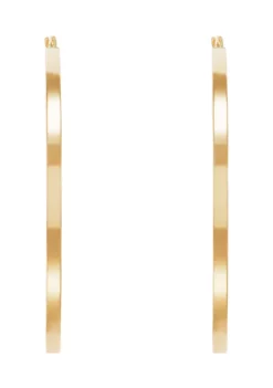 Buy ❤️ 3 mm x 60 mm Hoops in 10K Yellow Gold by Belk & Co. 🧨 -DealsBelk & Co. Store Belk 15387