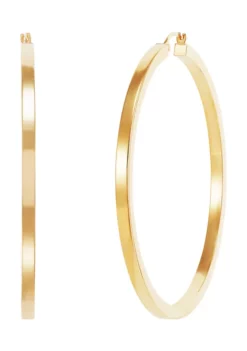 Buy ❤️ 3 mm x 60 mm Hoops in 10K Yellow Gold by Belk & Co. 🧨 -DealsBelk & Co. Store Belk 15388