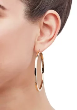 Buy ❤️ 3 mm x 60 mm Hoops in 10K Yellow Gold by Belk & Co. 🧨 -DealsBelk & Co. Store Belk 15389