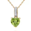 Brand new 💯 10k Yellow Gold Peridot and Diamond Pendant by Belk & Co. 🔥