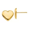 Coupon 🌟 14K Yellow Gold Heart Post Earrings by Belk & Co. ⭐