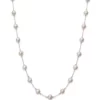 Brand new 🤩 6-7 Millimeter Cultured Freshwater Pearl Tin Cup 18 inch Necklace in 10KT White Gold by Belk & Co. 🧨