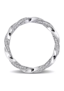Cheapest ๐ 1/4 CT TW Diamond Twist Eternity Ring in 10k White Gold by Belk & Co. ๐ 10 Cheapest ๐ 1/4 CT TW Diamond Twist Eternity Ring in 10k White Gold by Belk & Co. ๐ -DealsBelk & Co. Store Belk 15455