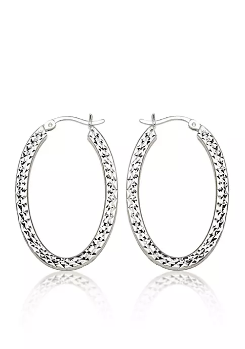 New ๐ฅฐ Caged Hoop Earrings in Sterling Silver by Belk & Co. ๐ 2 New ๐ฅฐ Caged Hoop Earrings in Sterling Silver by Belk & Co. ๐ - Image 2