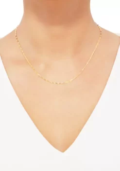 Budget ⌛ 18 Inch Link Chain in 10K Yellow Gold by Belk & Co. 🧨 -DealsBelk & Co. Store Belk 15504