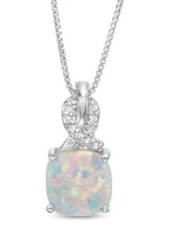 Cheapest 🌟 Lab Created 1.1 ct. t.w. Created Opal and Diamond Accent Pendant in Sterling Silver by Belk & Co. 😉 7 Cheapest 🌟 Lab Created 1.1 ct. t.w. Created Opal and Diamond Accent Pendant in Sterling Silver by Belk & Co. 😉 -DealsBelk & Co. Store Belk 15581