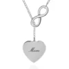 Best reviews of 😍 Sterling Silver Mom Infinity Heart Necklace by Belk & Co. 🎉