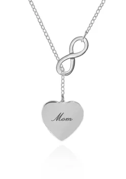 Best reviews of 😍 Sterling Silver Mom Infinity Heart Necklace by Belk & Co. 🎉