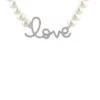 Best deal 🥰 Freshwater Pearl Love Necklace in Sterling Silver by Belk & Co. 🧨