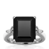 Cheapest ❤️ Sterling Silver Onyx and White Topaz Ring by Belk & Co. 🥰