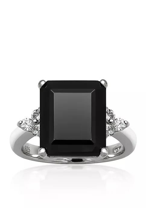 Cheapest โค๏ธ Sterling Silver Onyx and White Topaz Ring by Belk & Co. ๐ฅฐ 2 Cheapest โค๏ธ Sterling Silver Onyx and White Topaz Ring by Belk & Co. ๐ฅฐ - Image 2