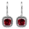 Best reviews of 😍 3.2 ct. t.w. Garnet Drop Earrings, Sterling Silver by Belk & Co. ✔️