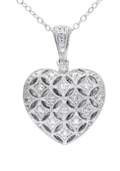 Brand new ⌛ 1/7 ct. t.w. Diamond Heart Locket Necklace by Belk & Co. 💯 -DealsBelk & Co. Store Belk 15723