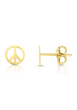 Best Sale 😉 14KY PEACE POST EARRING by Belk & Co. 🌟