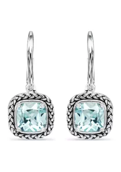 Cheap ๐ฅ 3.5 ct. t.w. Blue Topaz Drop Earrings, Sterling Silver by Belk & Co. ๐
