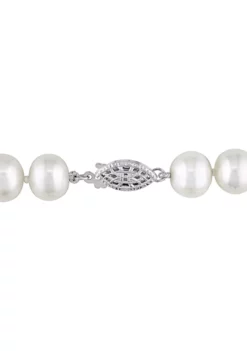 Best reviews of 🤩 7.5-8MM Cultured Freshwater Pearl 18" Strand Necklace with Sterling Silver Clasp by Belk & Co. 😀 -DealsBelk & Co. Store Belk 15749