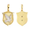 Top 10 ⌛ Men's Shield with Eagle Pendant in 10K Yellow Gold by Belk & Co. 🔔